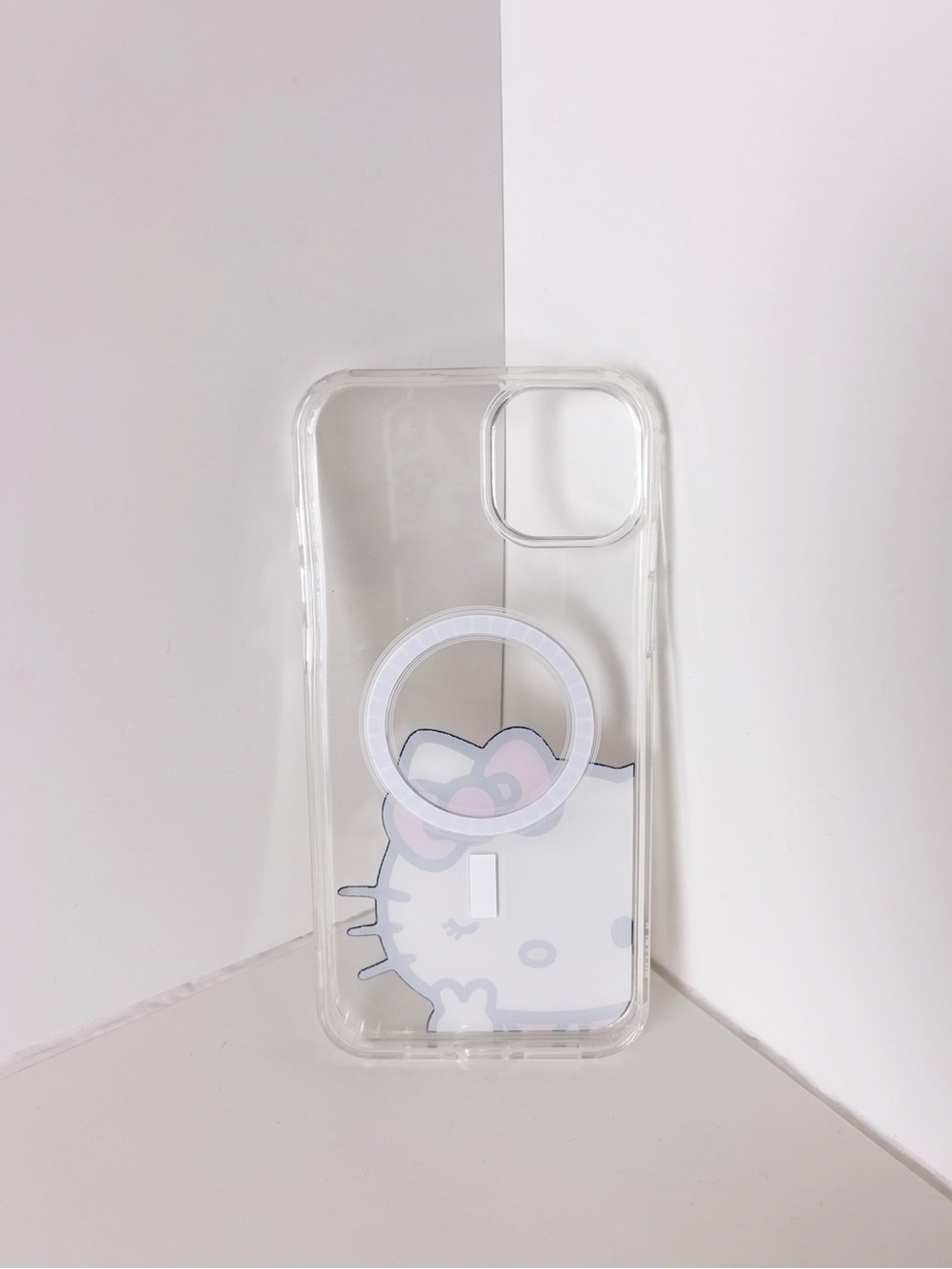 NWT Sanrio Hello Kitty Cartoon With Clear White Magsafe Case iPhone 15 plus - Picture 4 of 6